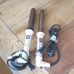 Pink Lange Curling Wand set